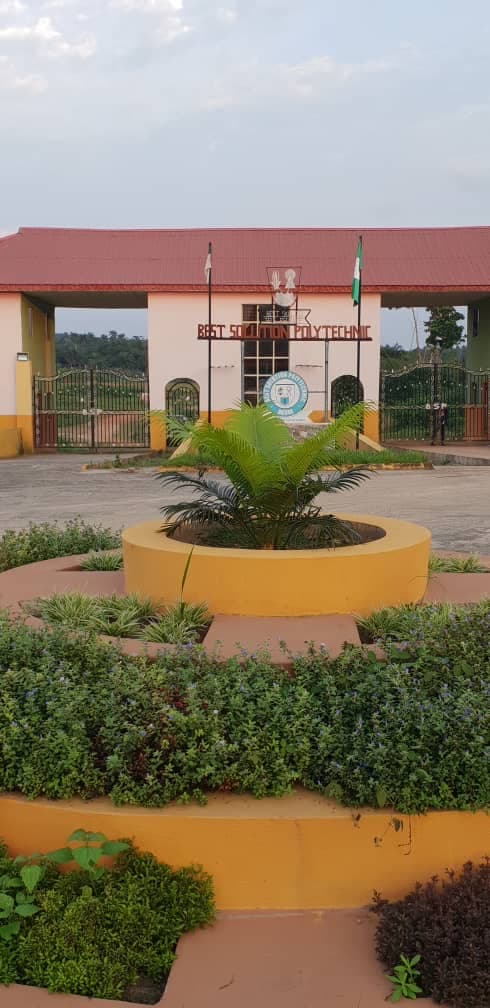 Main gate with fountain and garden